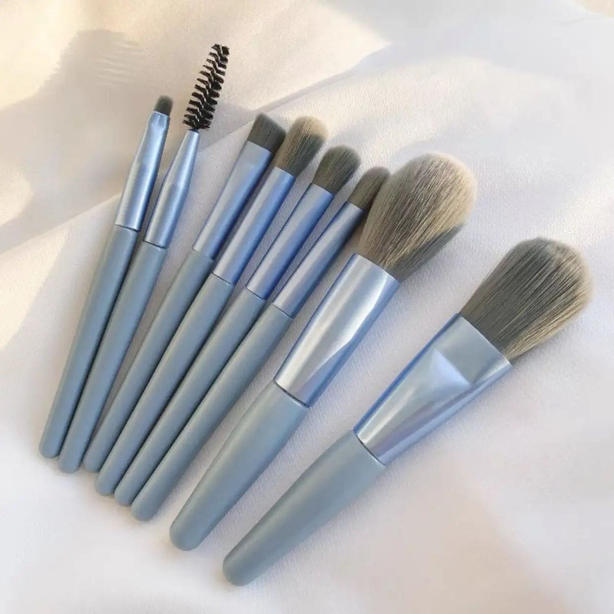 Set Of 8 Mini Makeup Brush Set, Soft Synthetic Hair Brushes, Eyeshadow Foundation Sculpting Brushes, Portable Soft Concealer Brush, Beauty Foundation Eye Shadow Tool Eyelash Brush With Bag Set Of 8 Mini Makeup Brush Set, Soft Synthetic Hair Brushes, Eyeshadow Foundation Sculpting Brushes, Portable Soft Concealer Brush, Beauty Foundation Eye Shadow Tool Eyelash Brush With Bag